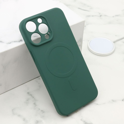 Maska VELVET TOUCH MagSafe za iPhone 14 Pro Max/ tamno zelena