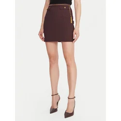 Elisabetta Franchi Mini krilo GO-148-57E2-V380 Rjava Slim Fit