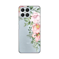 Torbica Silikonska Print Skin za Honor X8 Gentle Rose Pattern