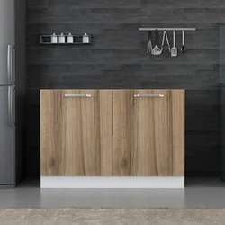Hanah Home kuhinjski element Minar 4153, 120 cm, beli / dore