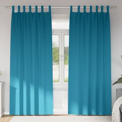 Zavjese za blackout s prstenovima 2 pcs Tirkizna 225 x 140 cm
