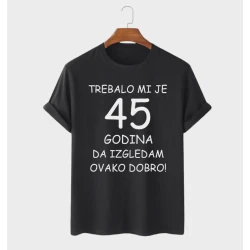 MAFIMI Majica Trebalo mi je 45 Godina, Crna