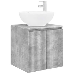 Umivaonik s policom Betonska siva 49,5 x 44,5 x 65 cm