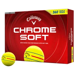 Golf žogice Callaway Chrome Soft 26 Yellow Triple Track 360