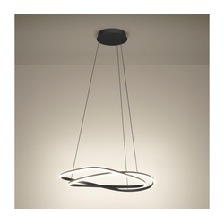 Eglo 390515 - LED prigušiva luster na sajli GUNTIN LED/60W/230V siva + daljinski upravljač