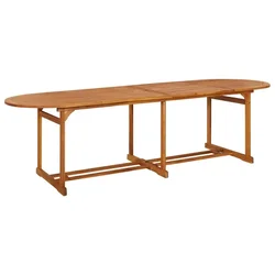 Vidaxl Vrtna jedilna miza 280x90x75 cm trden akacijev les