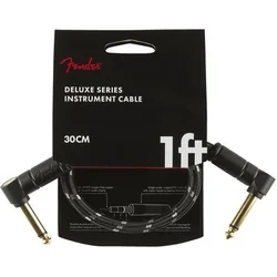 Fender Deluxe Series Instrument Cable A/A 30 cm Black Tweed