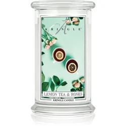 Kringle Candle Classic Lemon Tea & Roses dišeča sveča 623 g