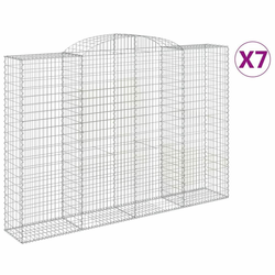 Lučne gabionske košare 7 kom 300x50x200/220cm pocinčano željezo