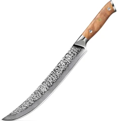 Damaskasti kuhinjski nož ZA-37485 - Slicer / Smeđa KP37485