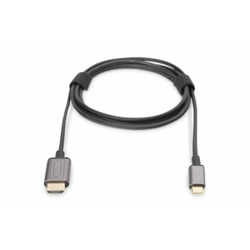 DIGITUS Kabl USB Tip C na HDMI 4K 1.8m crni