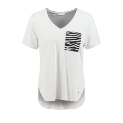 Key Largo Majica Zebra črna/srebrna/bela