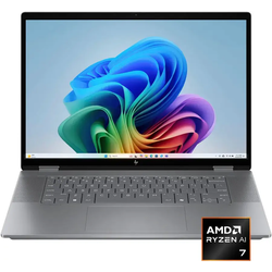 HP - OmniBook X Flip 2-in-1 16 2K Touch-Screen Laptop - AMD Ryzen 5 - 8GB Memory - 512GB SSD - Meteor Silver