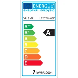 Velamp Žarnica z žarilno nitko OPAL 7W, E27, 6500K