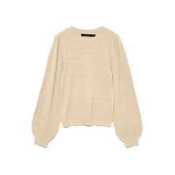 VERO MODA Pletena jopa VMLIMONE bež