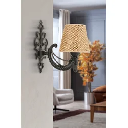 OPVIQ Zidna lampa Gloria Hazeran Natural Black
