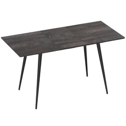 Homestar Raztegljiva jedilna miza 120x75x77 cm siva
