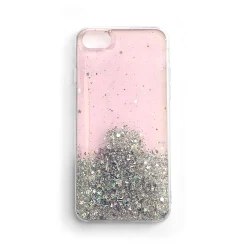 Wozinsky Star Glitter silikonska futrola za Apple iPhone 12/iPhone 12 Pro - Svijetlo roza KP8723