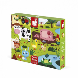 Janod Dodirne puzzle za djecu – Farma