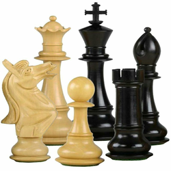 Šahovske figure Napoleon Ebony 6