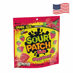 Sour Patch Kids Strawberry - bonboni z okusom jagod, 340g | do 25.10.2022