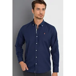 G674 DEWBERRY MENS SHIRT-NAVY-2