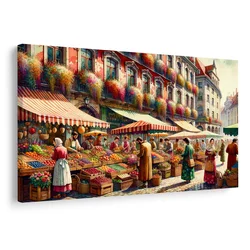 Slika mestna tržnica s sadjem - 30x20