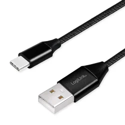 Logilink USB 2.0 Type C kabl, USB - C/M na USB - A/M 1.0m