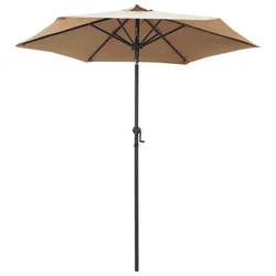 Vidaxl Senčnik taupe 200x224 cm aluminij