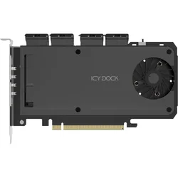 Icy Dock 4 x M.2 NVMe SSD mobilni adapter kartica