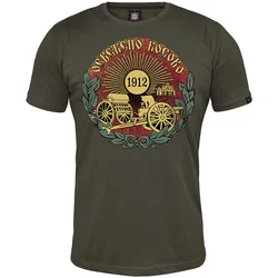 011Shop Muška majica kratkih rukava, Osvećeno Kosovo 1912, Maslinasta