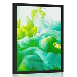 Plakat črnilo v zelenih odtenkih - 40x60 silver
