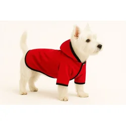 Paws & Whiskers Odelo za pse Softshellredraincoat, Crveno