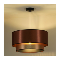 Duolla - Luster na sajli COPPER SHINY 1xE27/15W/230V pr. 45 cm bakarna