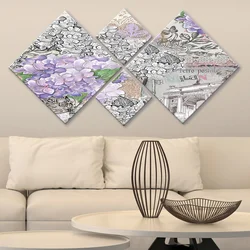 Wallity Slika 4MDF220108534, 60x115 cm, 4 dela
