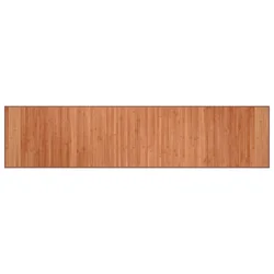 Vidaxl vidaXL Pravokotna preproga, rjava, 70x300 cm, bambus