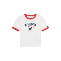 TOMMY HILFIGER Majica PEANUTS mornarska/rdeča/črna/bela