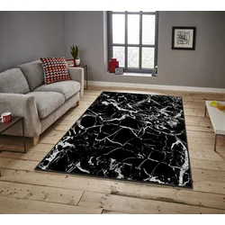 Conceptum Hypnose Tepih Asr Crpt-91, Pravougaoni, 80 x 140 cm, Crni