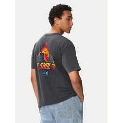 DC Shoes Majica Free Fall ADYZT05466 Črna Regular Fit