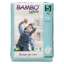 BAMBO 1000019258 pelene za jednokratnu upotrebu Nature Pants Junior 12-18 kg, 19 kom