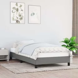 Vidaxl Posteljni okvir temno siv 90x200 cm blago