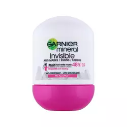 Garnier Roll-on Mineral Deo Invisible Black, White Colors 50ml