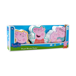 Peppa Pig Drvena slagalica sa oblicima, 3 komada