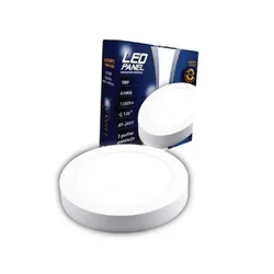 LUMAX LED Panel, LUMNPO-18W 4000K, Nadgradni-okrugli 1350 lm