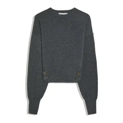 Bershka Pulover temno siva