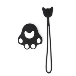 CAR 888 ACCESSORIES Silikonski privezak za ključeve šapa crni