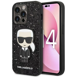 Karl Lagerfeld KLHCP14XGFKPK iPhone 14 Pro Max 6,7 hardcase black Glitter Flakes Ikonik (KLHCP14XGFKPK)