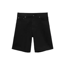 Pull&Bear Kavbojke  črn denim