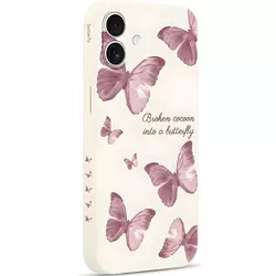 Pnakqil zaštitna futrola Butterfly za Apple iPhone 17 Pro Max - Bež KP39899