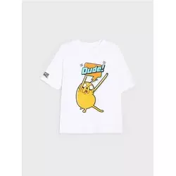Sinsay - Pamučna majica sa printom Adventure Time - belo